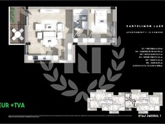 Pantelimon, 2 camere, bloc nou, vedere lac terasa 8 mp